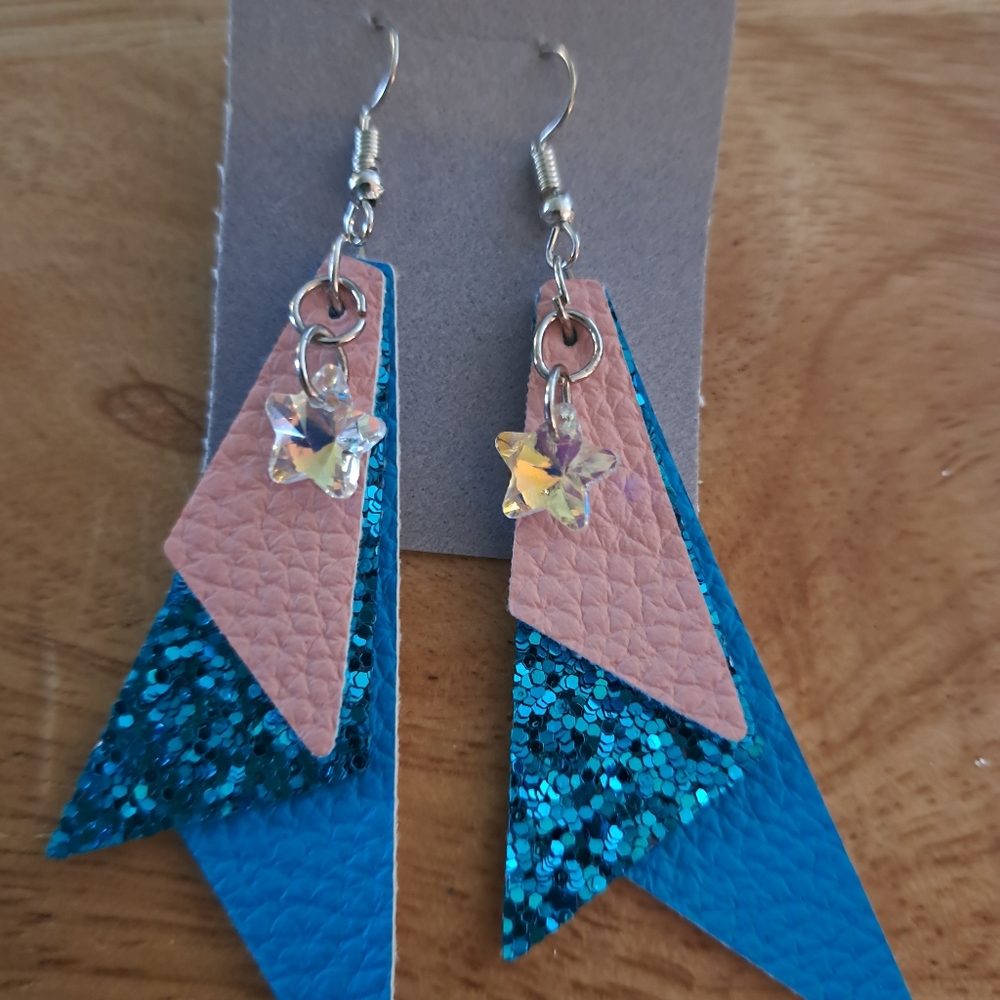 Handcrafted Faux Leather Earrings
